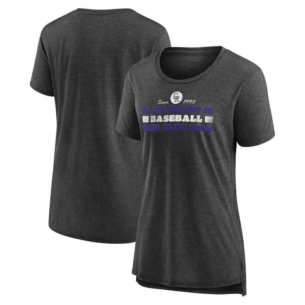 MLB Colorado Rockies Women's Power Swing Tri-Blend T-Shirt