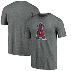MLB Los Angeles Angels Weathered Official Logo Tri-Blend T-Shirt