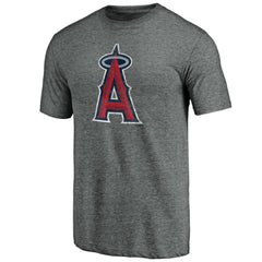 MLB Los Angeles Angels Weathered Official Logo Tri-Blend T-Shirt