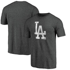 MLB Los Angeles Dodgers Weathered Official Logo Tri-Blend T-Shirt