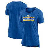 MLB Milwaukee Brewers Women's Power Swing Tri-Blend T-Shirt
