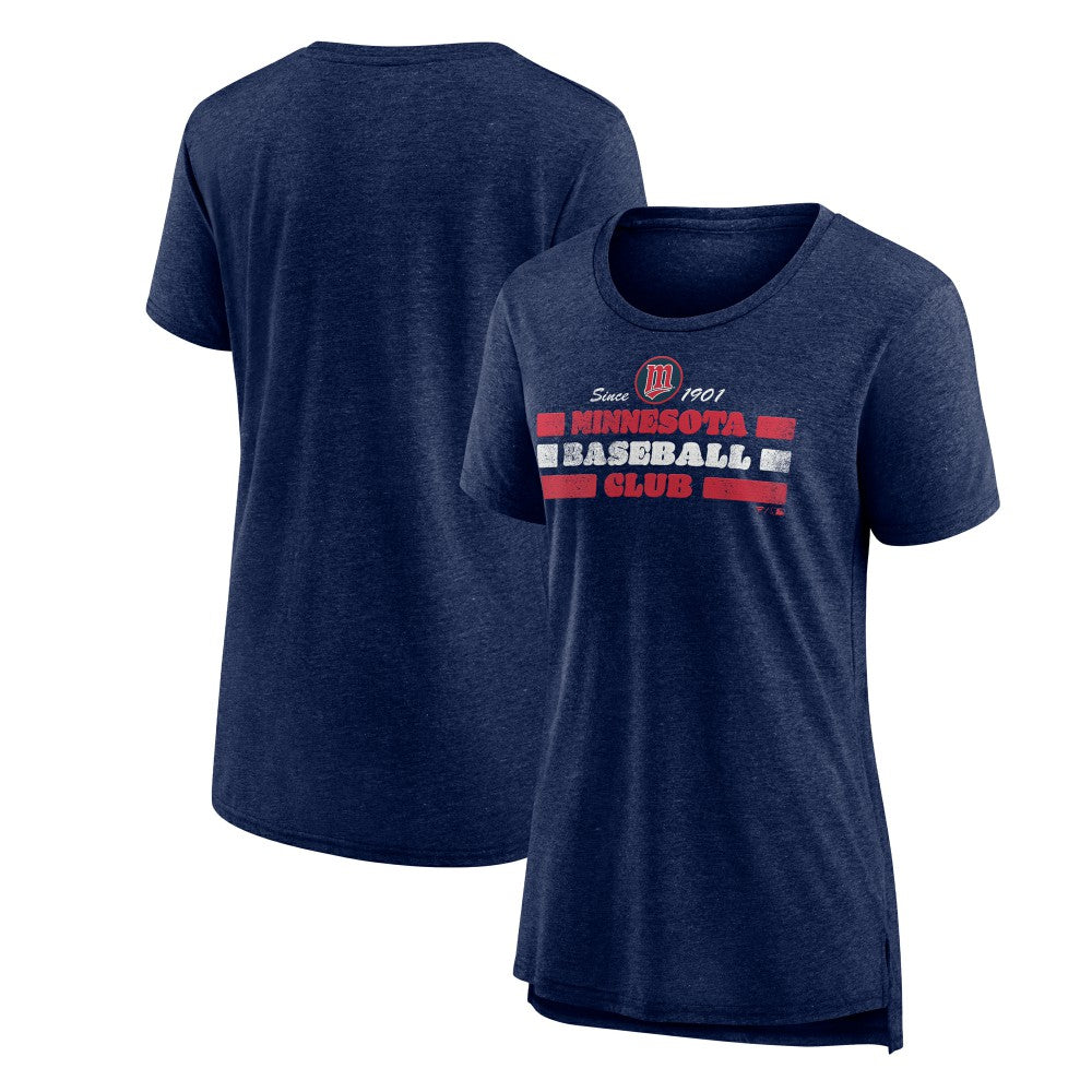 MLB Minnesota Twins Women's Power Swing Tri-Blend T-Shirt