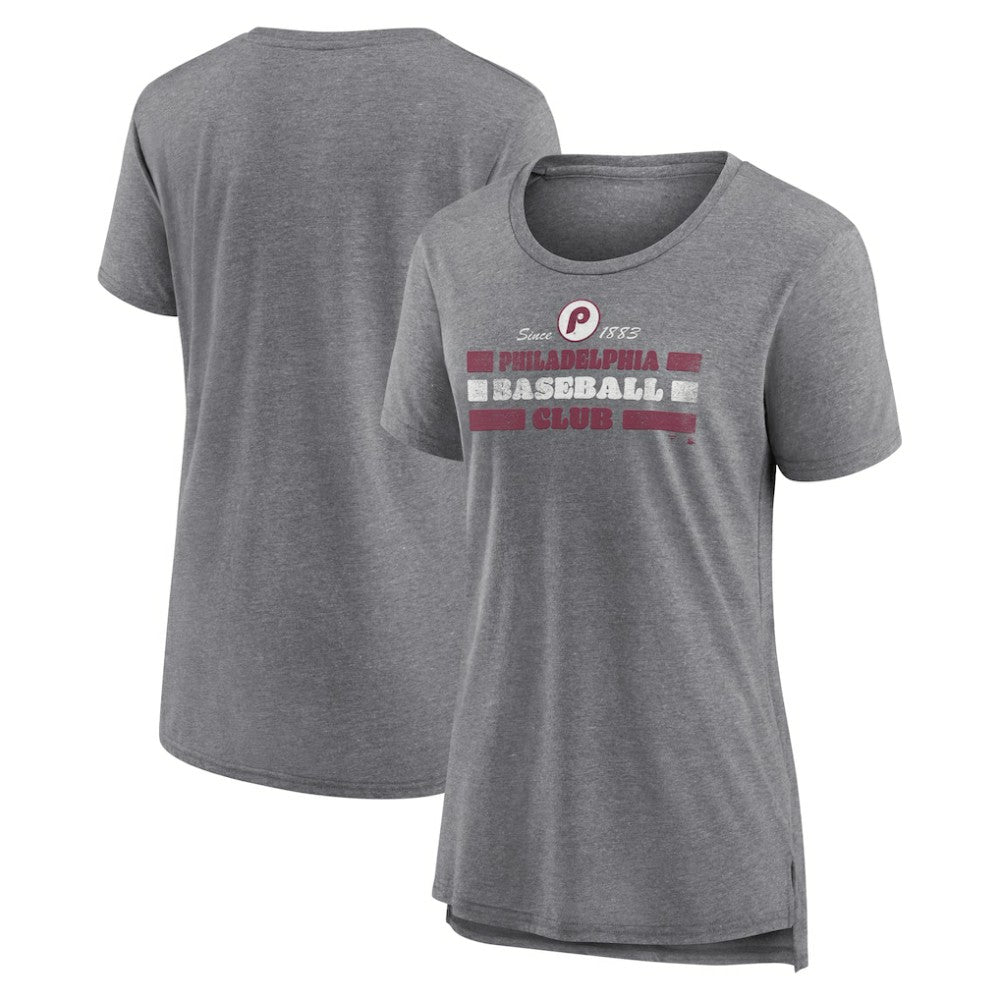 MLB Philadelphia Phillies Women's Power Swing Tri-Blend T-Shirt
