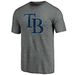 MLB Tampa Bay Rays Weathered Official Logo Tri-Blend T-Shirt