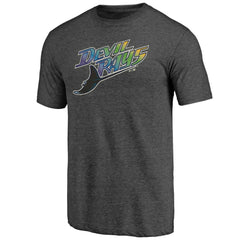 MLB Tampa Bay Rays Cooperstown Official Logo Tri-Blend T-Shirt