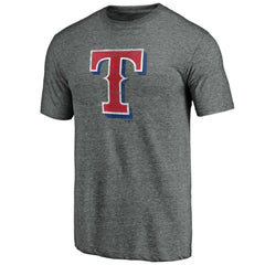 MLB Texas Rangers Weathered Official Logo Tri-Blend T-Shirt