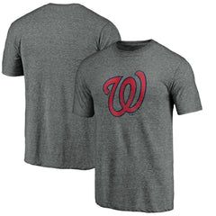 MLB Washington Nationals Weathered Official Logo Tri-Blend T-Shirt