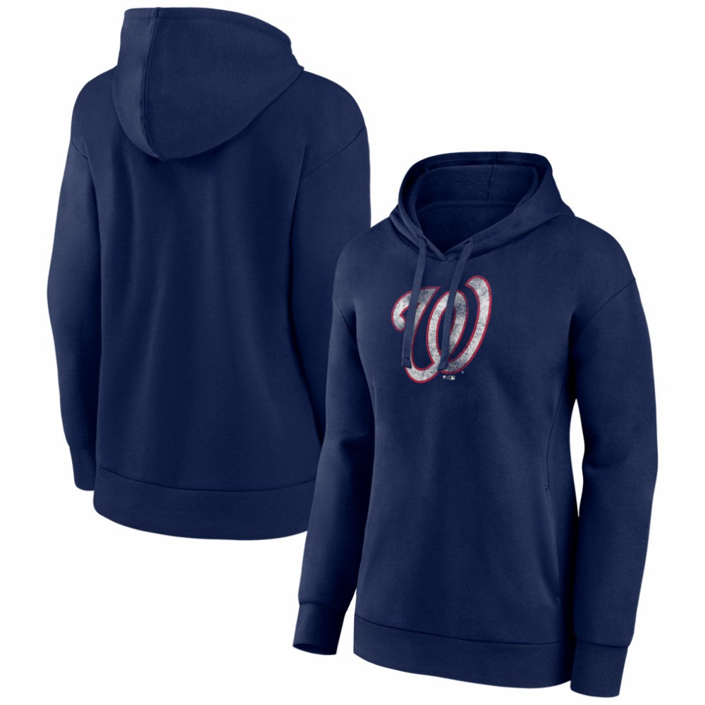 MLB Washington Nationals Women's Distressed Team Pullover Hoodie