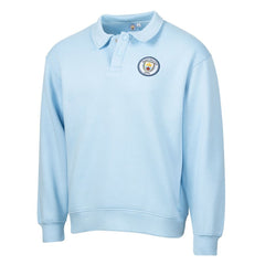 Manchester City Sport Design Sweden Retro Relaxed Fleece Sweatshirt - Light Blue