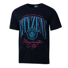 Manchester City Sport Design Sweden Hometown Hero Graphic T-Shirt - Navy