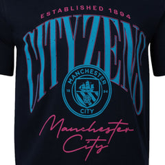 Manchester City Sport Design Sweden Hometown Hero Graphic T-Shirt - Navy