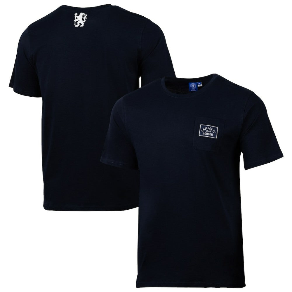 Chelsea Sport Design Sweden Relaxed Post Match Pocket T-Shirt - Navy