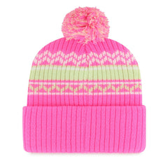 '47 Girls Youth Polar Vortex Cuffed Knit Hat with Pom - Dallas Cowboys