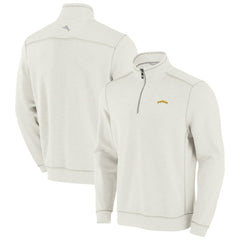 MLB San Diego Padres Tommy Bahama Sport Tobago Bay Tri-Blend Half-Zip Sweatshirt