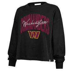 '47 Women's Muse Sydney Long Sleeve Cropped T-Shirt - Washington Commanders