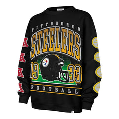 '47 Women's Go Big Oversized Pullover Sweatshirt - Pittsburgh Steelers