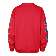 '47 Women's Go Big Oversized Pullover Sweatshirt - San Francisco 49ers