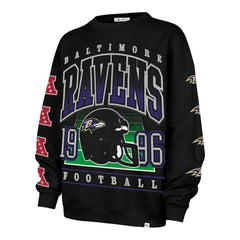 '47 Women's Go Big Oversized Pullover Sweatshirt - Baltimore Ravens