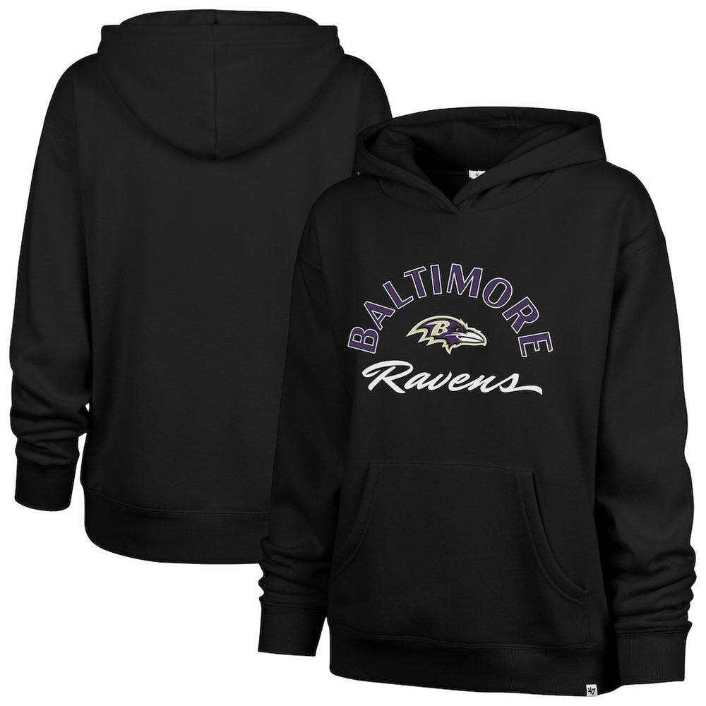 '47 Women's Whirlwind Naomi Pullover Hoodie - Baltimore Ravens