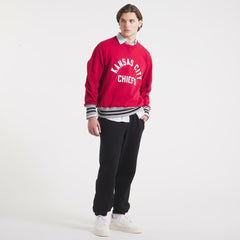 x Todd Snyder Relaxed Canadian Fleece Crew - Kansas City Chiefs