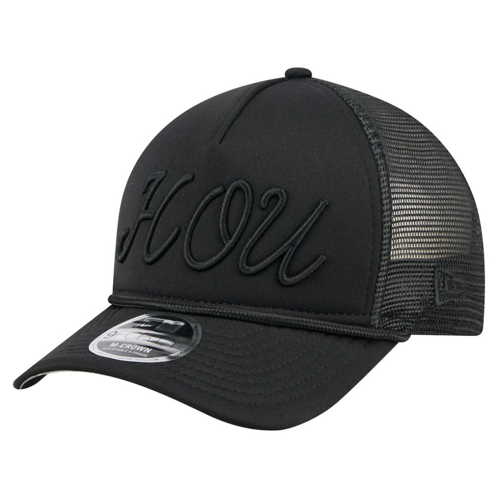MLB Houston Astros New Era City Initial 9FORTY A-Frame M-Crown Adjustable Trucker Hat