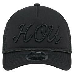 MLB Houston Astros New Era City Initial 9FORTY A-Frame M-Crown Adjustable Trucker Hat