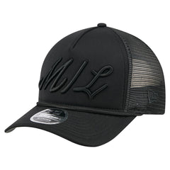 MLB Milwaukee Brewers New Era City Initial 9FORTY A-Frame M-Crown Adjustable Trucker Hat