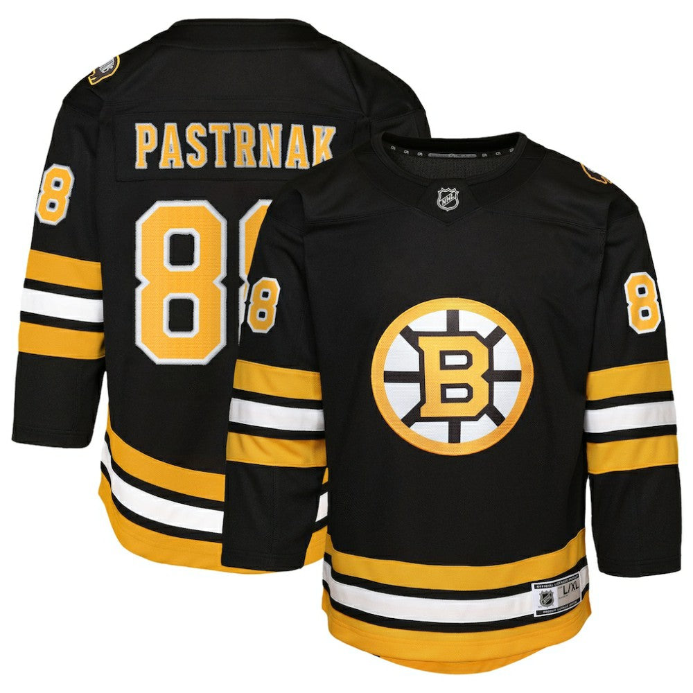 NHL Black David Pastrnak Boston Bruins Youth Home Premier Player Jersey