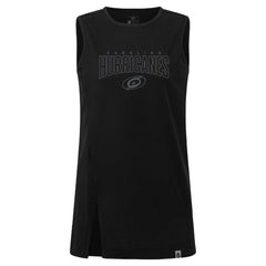 NHL Black Carolina Hurricanes Levelwear Women's Influx Darkmoon Tank Top