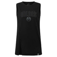 NHL Black Edmonton Oilers Levelwear Women's Influx Darkmoon Tank Top