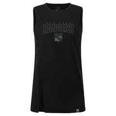 NHL Black New York Rangers Levelwear Women's Influx Darkmoon Tank Top
