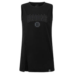 NHL Black Boston Bruins Levelwear Women's Influx Darkmoon Tank Top