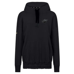 NHL Black Minnesota Wild Levelwear Women's Waterfall Nightfall Pullover Hoodie
