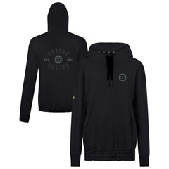 NHL Black Boston Bruins Levelwear Women's Waterfall Nightfall Pullover Hoodie