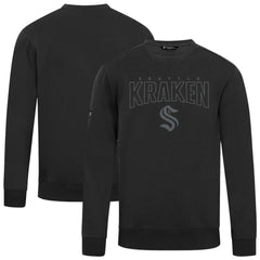 NHL Black Seattle Kraken Levelwear Zane Darkmoon Pullover Sweatshirt