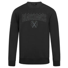 NHL Black Chicago Blackhawks Levelwear Zane Darkmoon Pullover Sweatshirt