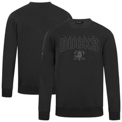 NHL Black Anaheim Ducks Levelwear Zane Darkmoon Pullover Sweatshirt