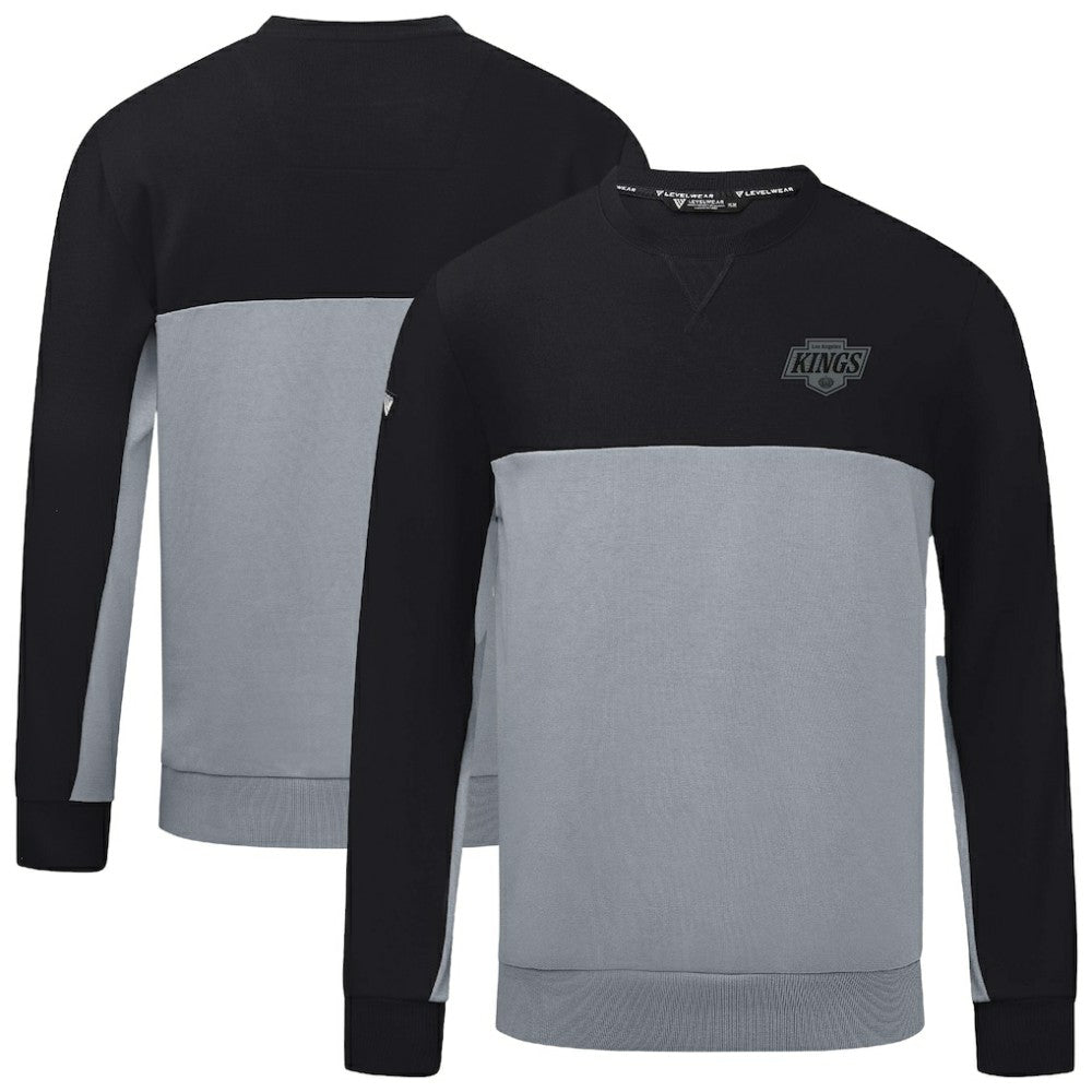 NHL Black/Gray Los Angeles Kings Levelwear Legacy Nightfall Pullover Sweatshirt