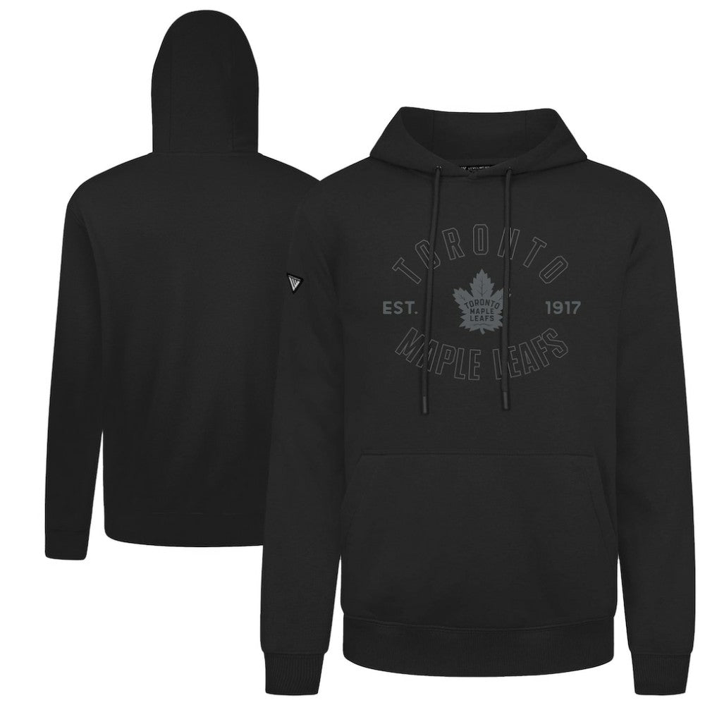 NHL Black Toronto Maple Leafs Levelwear Podium Abyssal Pullover Hoodie