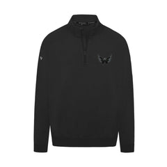 NHL Black Washington Capitals Levelwear Murray Nightfall Quarter-Zip Jacket