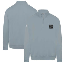 NHL Gray New York Rangers Levelwear Murray Nightfall Quarter-Zip Jacket