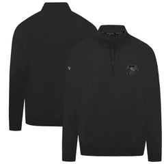NHL Black Pittsburgh Penguins Levelwear Murray Nightfall Quarter-Zip Jacket