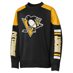 NHL Black Sidney Crosby Pittsburgh Penguins Outerstuff Youth Best Defense Name & Number Crewneck Sweatshirt