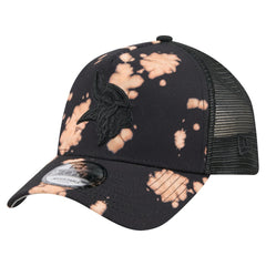 Bleached A-Frame 9FORTY Trucker Adjustable Hat - Minnesota Vikings