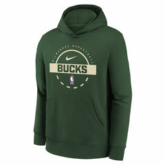 NBA Milwaukee Bucks Youth 2025/26 Club Fleece Practice Hoodie