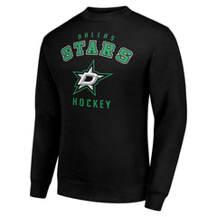 NHL Black Dallas Stars Men's Starter Team Logo Fleece Pullover Sweatshirt