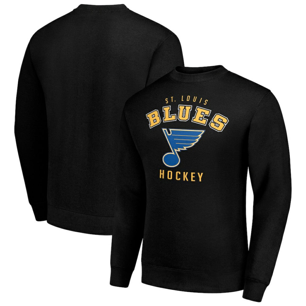 NHL Black St. Louis Blues Men's Starter Team Logo Fleece Pullover Sweatshirt