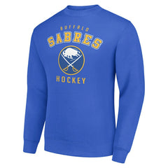NHL Royal Buffalo Sabres Men's Starter Team Logo Fleece Pullover Sweatshirt