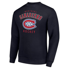 NHL Navy Montreal Canadiens Men's Starter Team Logo Fleece Pullover Sweatshirt
