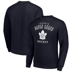 NHL Navy Toronto Maple Leafs Men's Starter Team Logo Fleece Pullover Sweatshirt